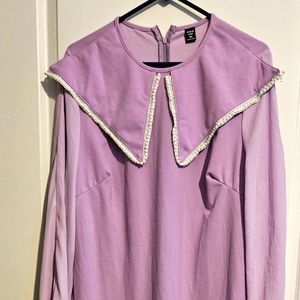 Women's plus size 3XL pink long dress